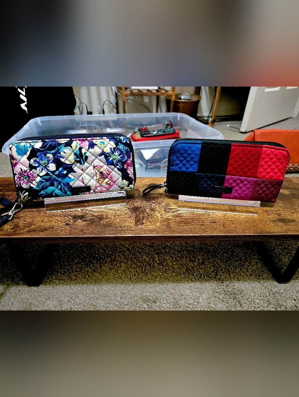Vera Bradley Quilted Floral Wristlet & Wallet Combo